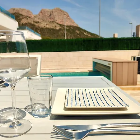 With Rooftop & Hot Tub, Panoramic View Polop